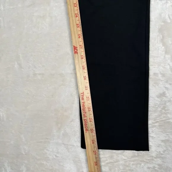 The Reset R Label Trouser Pants Women's Size Medium M Cropped Stretch Black - Picture 8 of 8